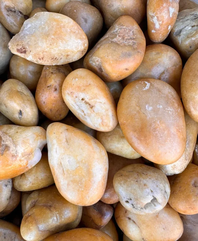 Pebble Yellow Polished Sac, 20 Kg