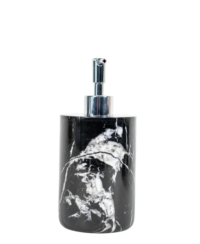 Dispenser sapun lichid din marmura Nero,19.5 x 8.5 cm