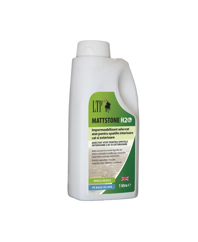 LTP Profesional Mattstone H20 - Impermeabilizant ecologic pt. suprafete din piatra naturala, artificiala, caramida, 1 L