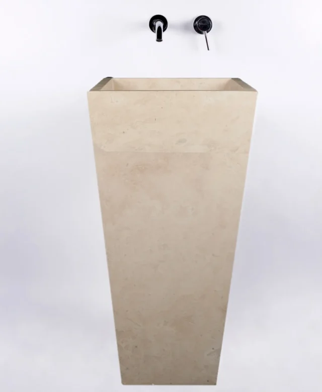 Chiuveta Tao Travertin Classic BAYK, 42 x 42 x 82 cm