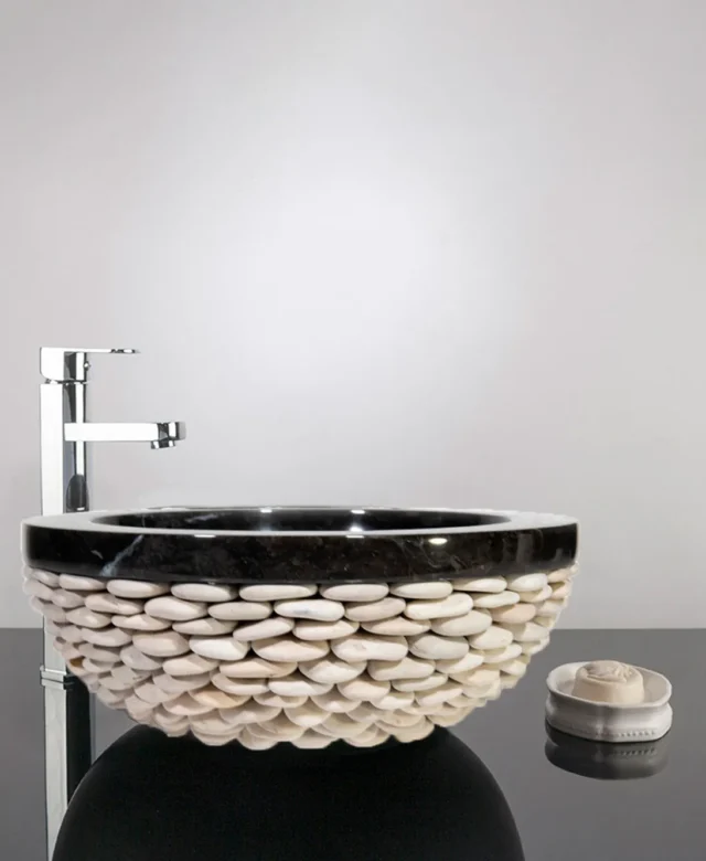 Chiuveta Matia Marmura Black Pebbles