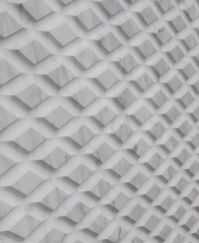 Lastra Marmura Carrara White Rombo Extreme Design 2CM