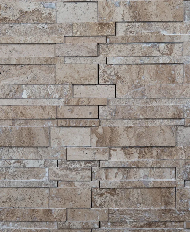 Mozaic Travertin Latte 3D Wall Polisat