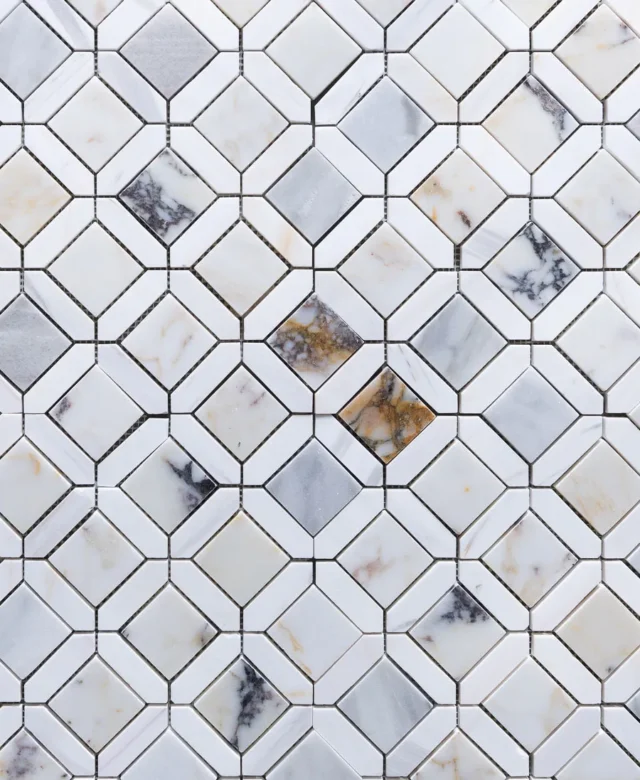 Mozaic Eclipse Marmura Arabescato & White Dolomite