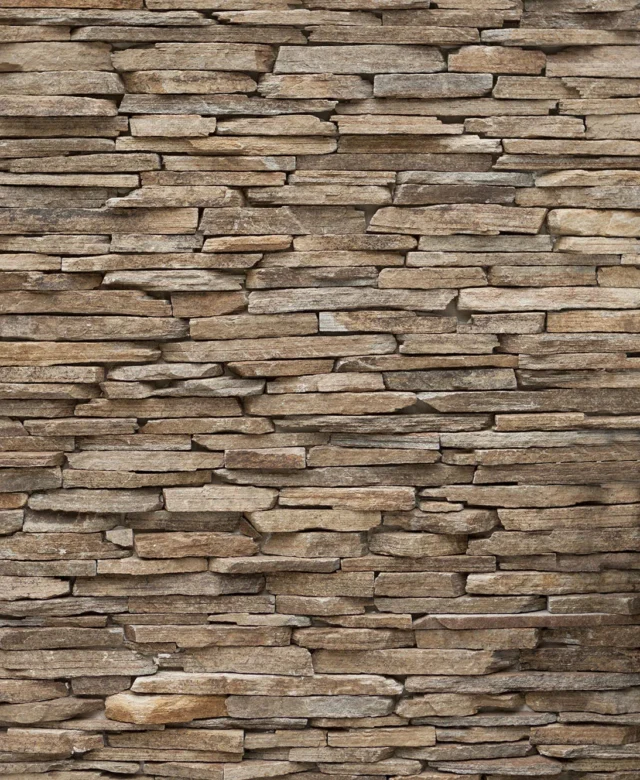 Ardezie Rusty Brown 3D Strips | Piatra Decorativa pt. Placari Verticale, Exterior-Interior