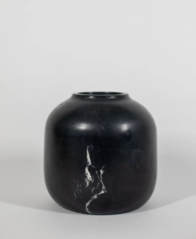 Vaza Decorativa Autograph-Bari Marmura Nero, 20 x 19 cm