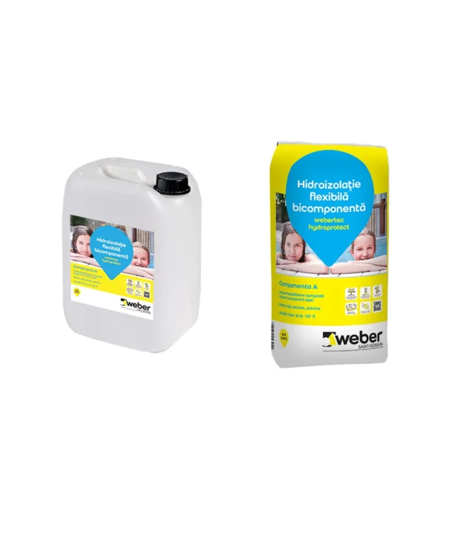 Hidroizolatie Weber.Tec Hydroprotect Kit (Sac 20 kg + Bidon 10 kg)